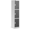 Szafa metalowa - 3 przegrody - zamki (wymiary: 38 x 45 x 185 cm) 45683106