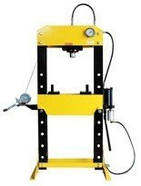 Prasa hydrauliczna, pneumatyka, ruchomy tłok, regulowany stół (siła nacisku: 50 T) 80158876