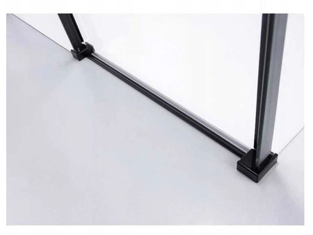 Kabina prysznicowa czarna 100x80 szkło 8mm 23178201