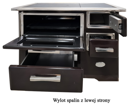 Kuchnia, angielka z piekarnikiem 7kW na drewno, bez płaszcza wodnego (kolor: brązowy) 50082887