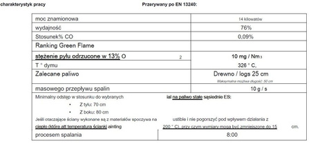 INVICTA Piec wolnostojący 14kW Pow-Wow - spełnia anty-smogowy EkoProjekt 86829177