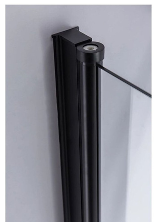 Kabina prysznicowa 90x90 szkło 6mm kwadrat czarna 23178196