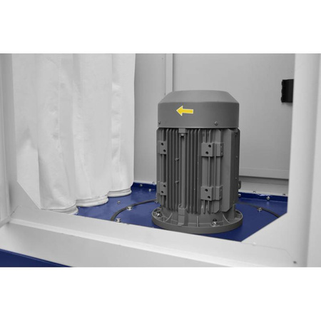 Odciąg do pyłów i wiórów drzewnych (wydajność odsysania: 6500 m3/h, moc silnika: 5,5 kW / 400 V, 50 Hz) 02879811