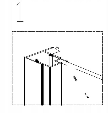 Drzwi prysznicowe 120cm przesuwne ścianka szkło 6mm 23178238