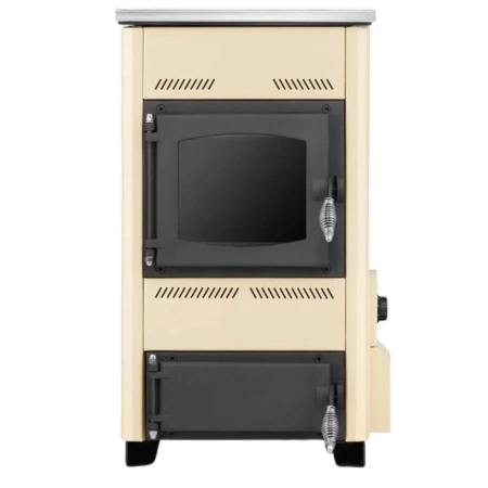 Kuchnia węglowa kocioł piec CO z płaszczem wodnym 10-12kW (kolor: beżowy, średnica wylotu spalin: 118 mm) - spełnia anty-smogowy EkoProjekt 99682648