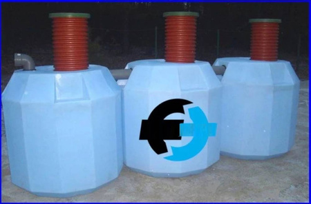 Zbiornik Polietylenowy (plastikowy) na szambo 5250L trzykomorowy 5,25 m3 09681789