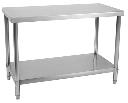 Stół roboczy ze stali nierdzewnej bez kantu Royal Catering (wymiary: 120 x 70 x 85 cm) 4564351