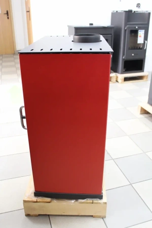 Piec piecyk kominek na drewno 13kW (kolor: czerwony) - spełnia anty-smogowy EkoProjekt 48280255