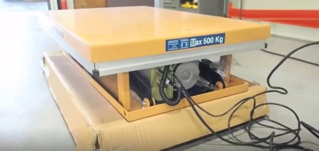Stół podnośny elektryczny (udźwig: 500 kg, wymiary platformy: 1200x800 mm, wysokość podnoszenia min/max: 200-1000 mm) 3109767