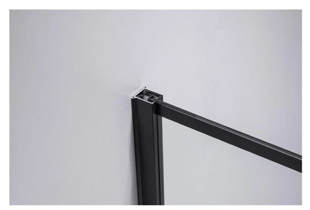 Kabina prysznicowa 80x80 szkło 6mm kwadrat czarna 23178255