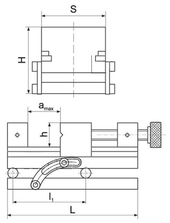 Imadło precyzyjne (szerokość szczęk: 160 mm) 02861376