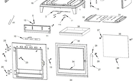 Piec wolnostojący 5kW Sedan S Plus (wylot spalin: góra, kolor: antracyt) - spełnia anty-smogowy EkoProjekt 86865693