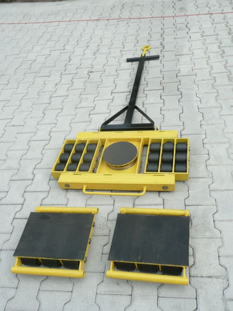 Zestaw wózków, rolki: 36x stal (nośność: 2x18 ton + 28 ton przód = 64 tony) 12235629