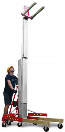 Podnośnik towarowy z wciągarką z automatycznym hamulcem (maks. wysokość podnoszenia: 6 m, maks. udźwig: 320 kg) 27481901