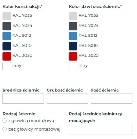 Szafa na ściernice 2-słupowa (wymiary: 1200x600x2000 mm) 16083248