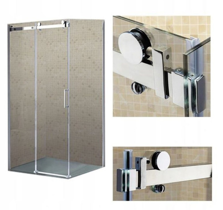 Kabina prysznicowa 100x80 jakość mocna szkło 8mm 23178206