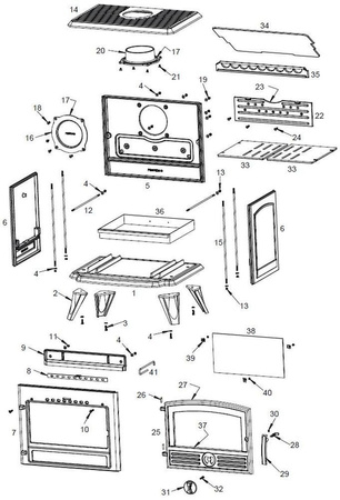 Piec wolnostojący 6kW Samara (kolor: emalia antracyt) - spełnia anty-smogowy EkoProjekt 86876401