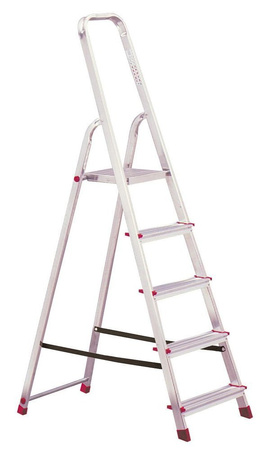Aluminiowa drabina domowa Krause Corda 5 stopnie (wysokość robocza: 3,00m) 99674643