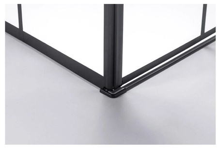 Kabina prysznicowa 80x80 szkło 6mm kwadrat czarna 23178255