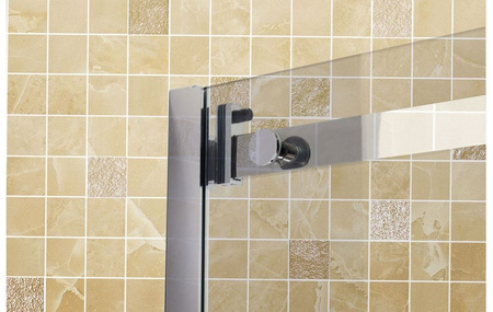 Calbati Kabina prysznicowa 120x80 jakość mocna szkło 8mm 23178262