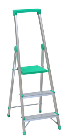 Drabina wolnostojąca Drabex 6 stopniowa z półką i haczykiem (wysokość robocza: 3,29m) 99674665