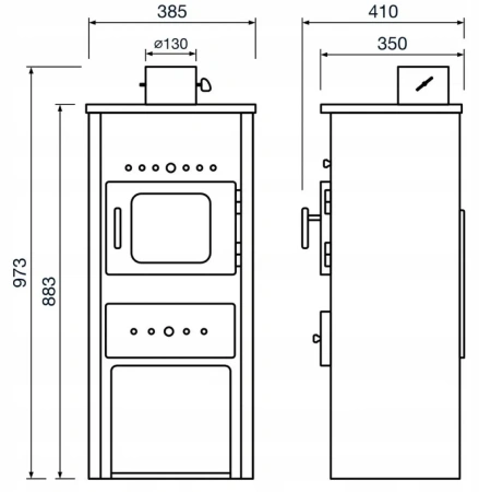 Piec koza stalowy 7,1kW na drewno - spełnia anty-smogowy EkoProjekt 04483321