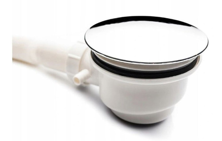 Brodzik slim kwadratowy czarny 90x90 akryl + syfon 23178192