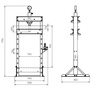 Prasa warsztatowa hydrauliczna (ciśnienie: 50 T, obszar roboczy: 75-1125 mm) 44382178
