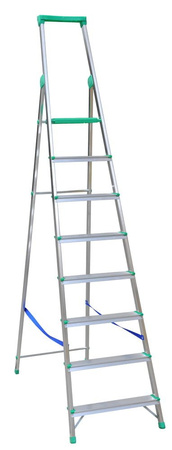Drabina wolnostojąca Drabex 6 stopniowa z półką i haczykiem (wysokość robocza: 3,29m) 99674665