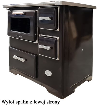 Kuchnia, angielka z piekarnikiem 7kW na drewno, bez płaszcza wodnego (kolor: brązowy) 50082887