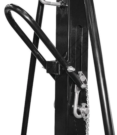  Suwnica bramowa mobilna 2000 kg – ręczna z wózkiem i wciągarką łańcuchową, wysokość 2400–3600 mm