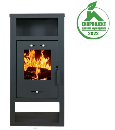 Piec wolnostojący stalowy 7,5kW na drewno (średnica wylotu spalin: 150mm) - spełnia anty-smogowy EkoProjekt 65882977