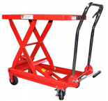 Wózek nożycowy platformowy masztowy (udźwig: 500 kg, wymiary platformy: 45x69 cm, wysokość podnoszenia: 27-87 cm) 13782437