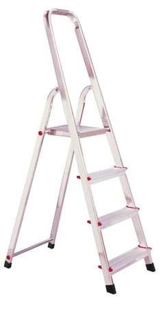 Aluminiowa drabina domowa Krause Corda 4 stopnie (wysokość robocza: 2,80m) 99674642