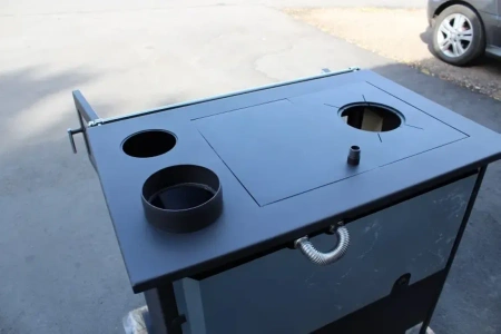 Piec kominek wolnostojący kuchnia, angielka 10kW z piekarnikiem, z płaszczem wodnym  - spełnia anty-smogowy EkoProjekt 48282274