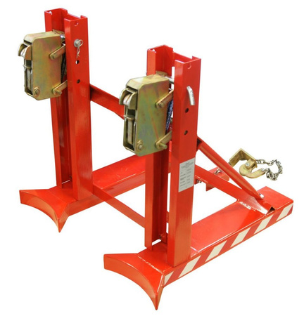 Uchwyt do beczek podwójny na wózek widłowy GermanTech (udźwig: 760 kg) 99724858