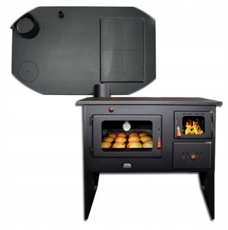 Piec kuchenka kuchnia westfalka z płaszczem wodnym i piekarnikiem 16kW, wylot: do wyboru (średnica wylotu spalin: 130 mm) - spełnia anty-smogowy EkoProjekt 04482077