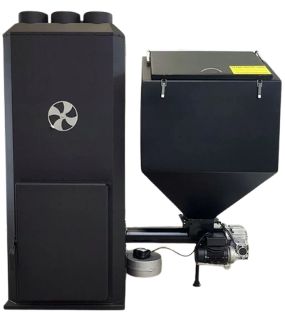 Piec nadmuchowy z podajnikiem 50kW, blacha kotłowa 6mm (paliwo: pellet, ekogroszek) - spełnia anty-smogowy EkoProjekt 95483188