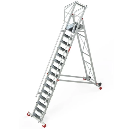 Drabina magazynowa jezdna podest FARAONE (wysokość robocza: 6,12m) 99675059