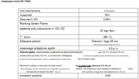 Piec wolnostojący 10kW Mairy (górna średnica wylotu spalin: 150mm, kolor: antracyt) - spełnia anty-smogowy EkoProjekt 86854942