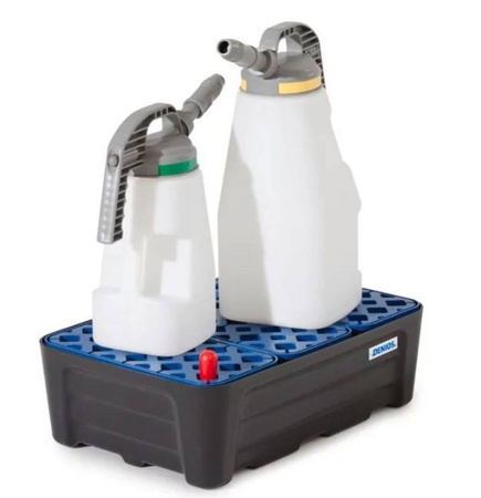 Wanna na małe pojemniki z polietylenu (PE), z kratą z PE, 30 l, 592 x 400 x 185 72279188