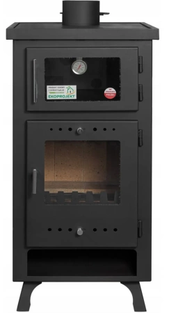 Piec stalowy wolnostojący z płaszczem wodnym i piekarnikiem 10kW - spełnia anty-smogowy EkoProjekt 04483307