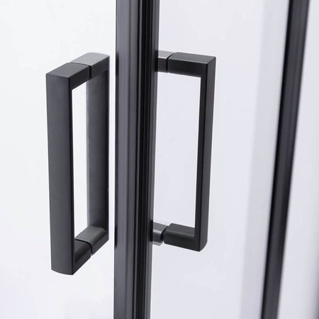 Kabina prysznicowa kwadratowa Czarna Black 90x90cm 5MM 23180201