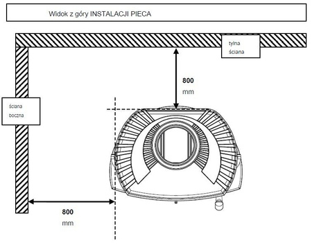 Piec wolnostojący 10kW Mairy (górna średnica wylotu spalin: 150mm, kolor: antracyt) - spełnia anty-smogowy EkoProjekt 86854942