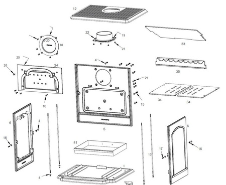 Piec wolnostojący 8kW Altea (kolor: antracyt) - spełnia anty-smogowy EkoProjekt 86829185