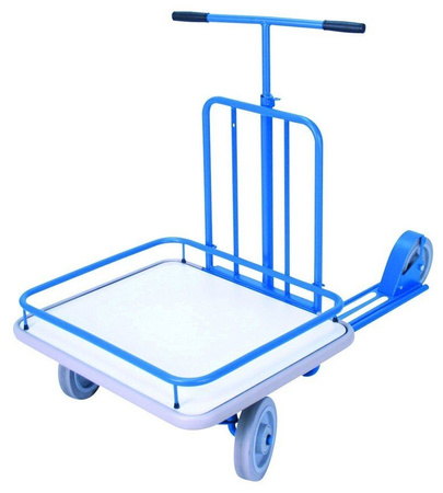 Hulajnoga z platformą GermanTech 690x585 mm, niebieska (udźwig: 150 kg) 99724878