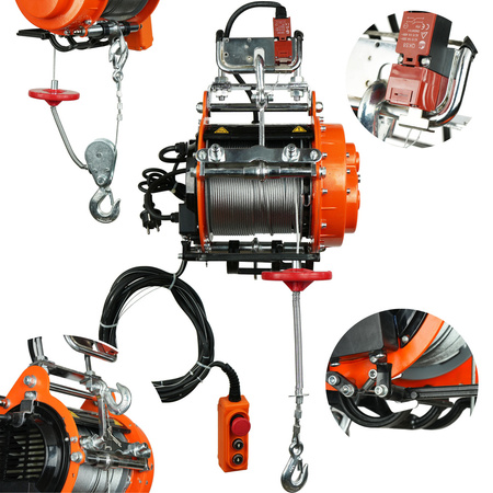 1717 Wciągarka linowa elektryczna Unicraft (udźwig: 250/500 kg) + Maszt 300-600 kg 32279912