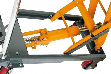 Stół nożycowy z podnośnikiem hydraulicznym Unicraft (udźwig: 500 kg, wymiary platformy: 855x500 mm, wysokość podnoszenia min/max: 340-900 mm) 32240149