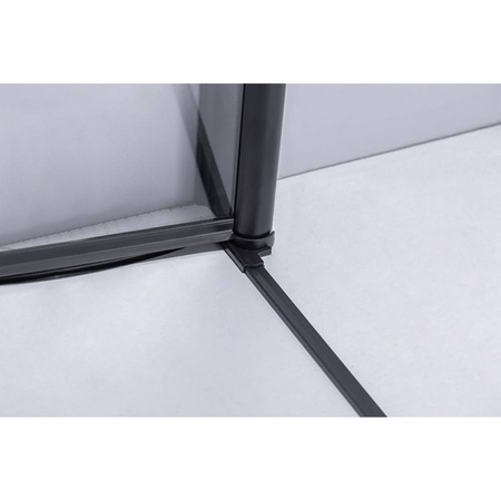 Kabina prysznicowa kwadratowa 80x80 cm Czarna 23181733