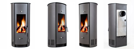 Piec wolnostojący stalowy 6-10kW na drewno (średnica wylotu spalin: 120mm) - spełnia anty-smogowy EkoProjekt 65882974